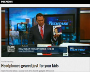 Fox-TV National News Features Kidz Gear! "These things are great." -Adam Housley, Fox News TV