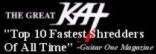 The Great Kat Guitar Shredder. The Great Kat is the world's fastest guitarist with new "Beethoven's Guitar Shred" DVD, featuring Shred versions of Classical Masterpieces from Beethoven, Bach, Paganini, and more www.greatkat.com.