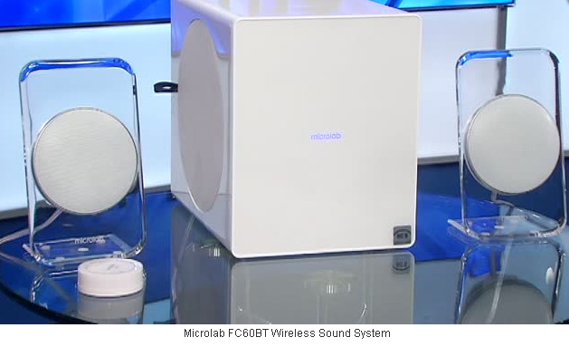 NBC-TV "Tech This Out" on Microlab FC60BT by Molly O'Brien: Youre looking at an innovative sound system! 