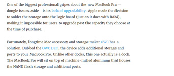 Gizmodo on OWC by Christina Warren! 