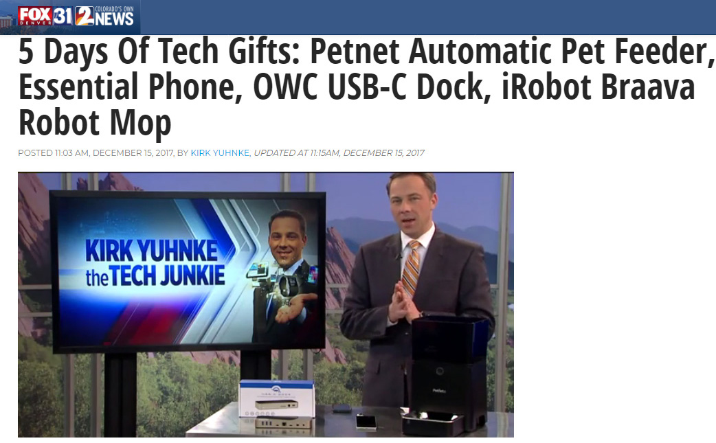 Fox-TV Denver - 5 Days of Tech Gifts with OWC USB-C Dock by Kirk Yuhnke 