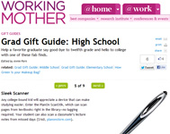 Working Mother Magazine Features ScanStik in "Grad Gift Guide" "Any college-bound kid will appreciate a device that can make studying easier"