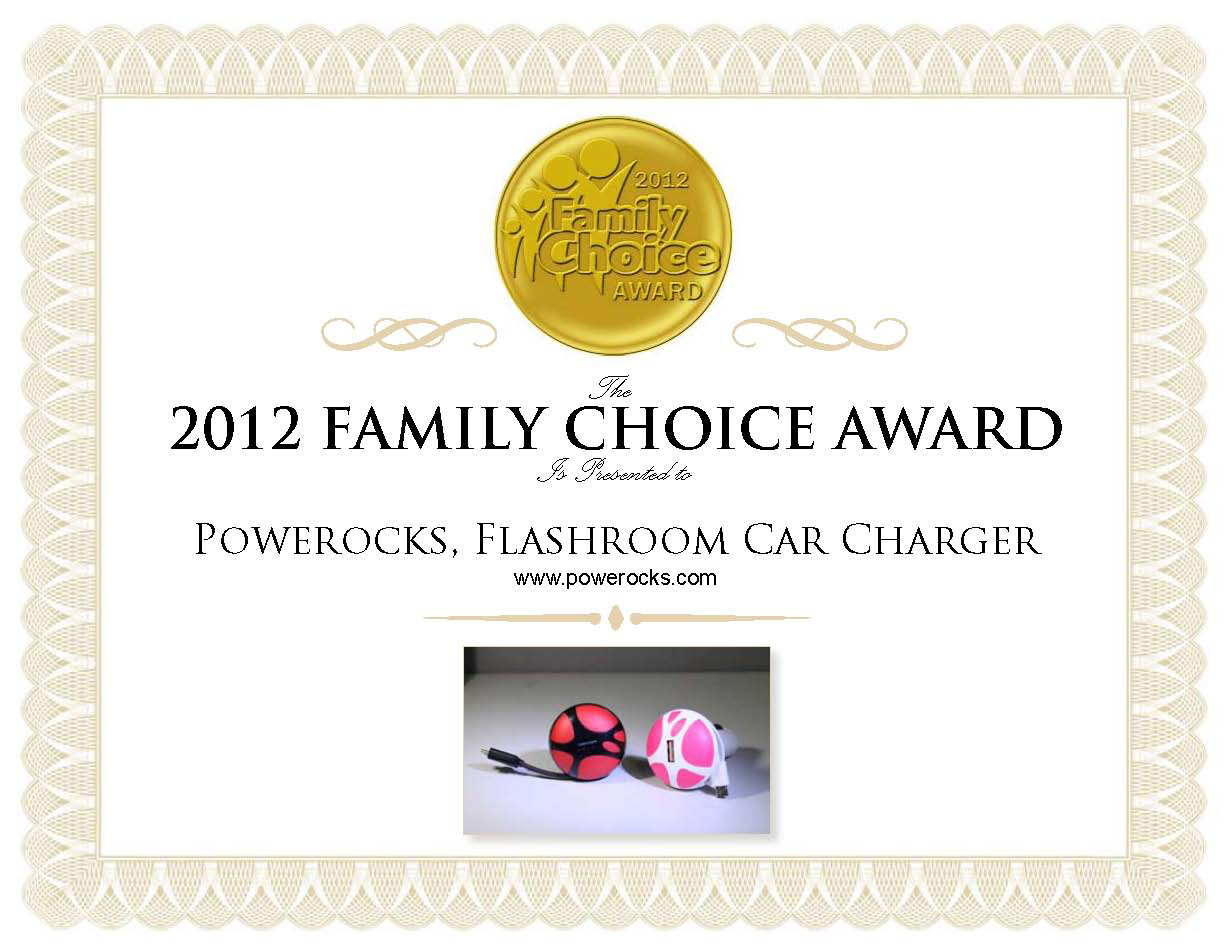 Powerocks Flashroom Wins Family Choice Award 2012