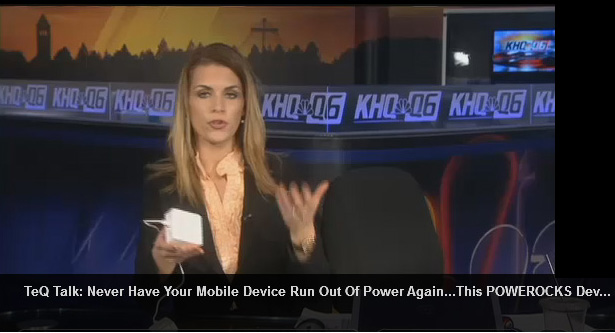 KHQ-TV Spokane, Washington on Powerocks Stone3 Portable Power! "I love it. Charging multiple devices all at once." - KHQ-TV