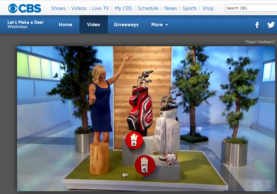 SensoGlove Featured in CBS-TV Lets Make a Deal TV Show, October 16, 2014, Segment Starts at 23:50 Minutes 