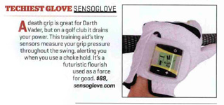 GOLF Magazine Awards SensoGlove with the 2013 Techy Award!