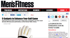 Men's Fitness on SensoGlove Digital Golf Glove! "Gadgets to Enhance Your Golf Game"