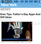 CBS-TV News Features SensoGlove with Sree Sreenivasan for Fathers Day Gift Ideas!