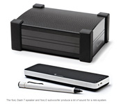 NY Times on Soundmatters foxL DASH7 "The foxL Dash 7 speaker and foxLO subwoofer produce a lot of sound for a mini-system."  Roy Furchgott, NY Times.