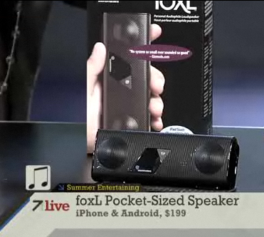ABC-TV 7 Live in San Francisco Features foxL Hi-Fi Bluetooth Speaker on Summer Gadgets Show