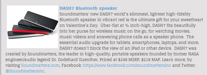 Queen Latifah Show on Valentine's Gifts Giveaways with Soundmatters DASH7: "Gift Yourself This Valentines Day!  Enter for your chance to win the perfect Valentines Day prize package" 