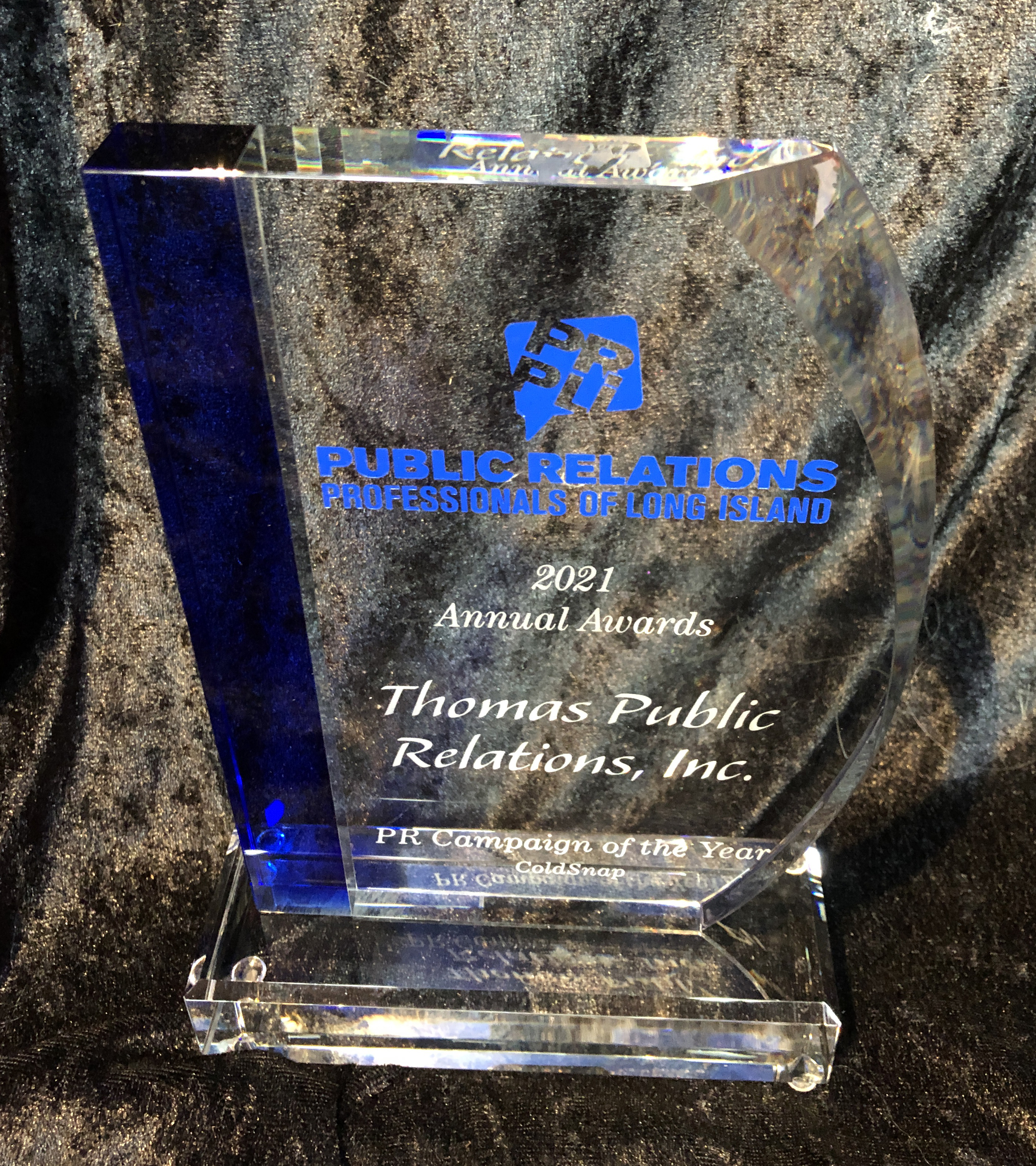 New! Thomas PR Wins PRPLI 2021 PR CAMPAIGN OF THE YEAR!