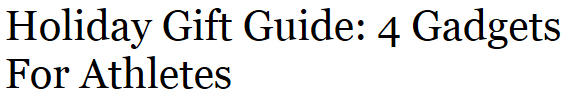 Forbes Features Thomas PR Clients SensoGlove & Golf-X-Cube in Holiday Gift Guide 4 Gadgets For Athletes!