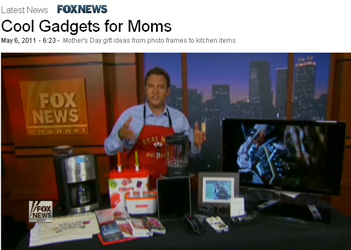 Fox-TV Features Thomas PR Clients iGrill, foxL, RingO, SensoGlove. OWC and The Great Kat on Mothers Day Gifts by Adam Housley!