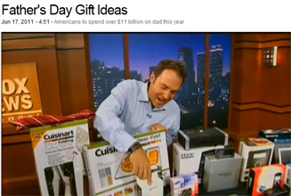 Fox-TV Network News on Thomas PR Clients SensoGlove, iGrill, iBike Dash, & OWC Be a Headcase in Fathers Day Gifts by Adam Housley!