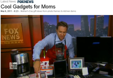 Fox-TV Features Thomas PR Clients iGrill, foxL, RingO, SensoGlove. OWC and The Great Kat on Mothers Day Gifts by Adam Housley!