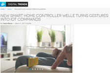 Digital Trends on Welle Sonar Technology Based Smart Home Controller for IoT Devices by Clayton Moore! 